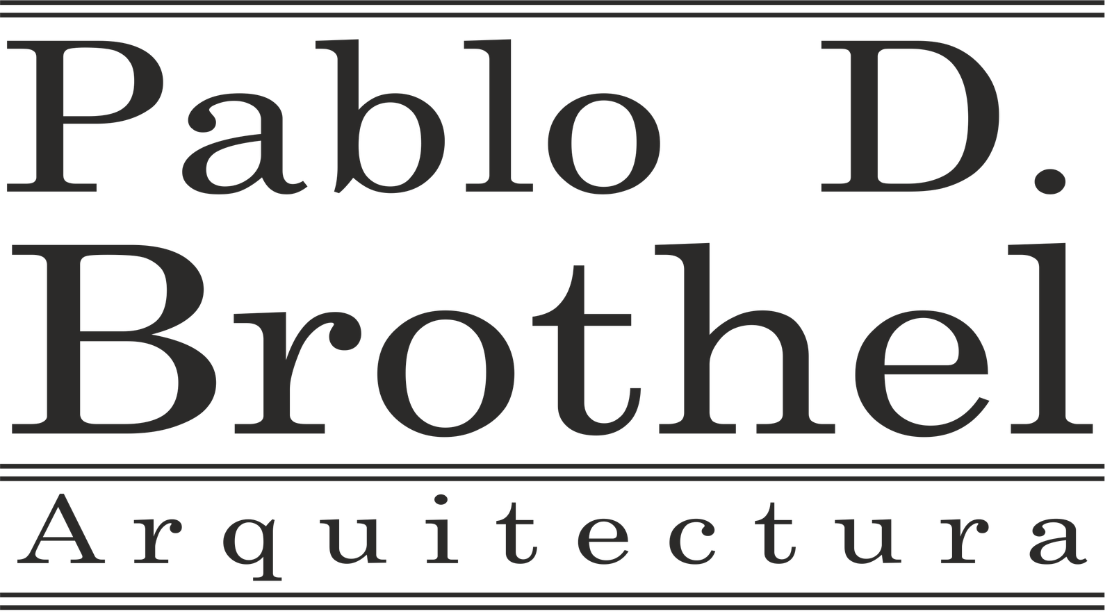 Pablo D. Brothel Arquitectura